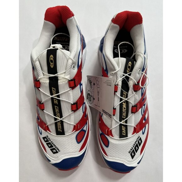 Salomon XT-4 OG Kar L'Art de L'Automobile Porsche Sneakers White High Risk Red - Picture 4 of 9